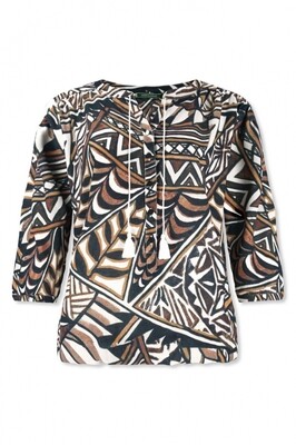 SIZ TOP ABSTRACT CHOCO | LIZZY & COCO SIZ TOP ABSTRACT CHOCO | LIZZY & COCO