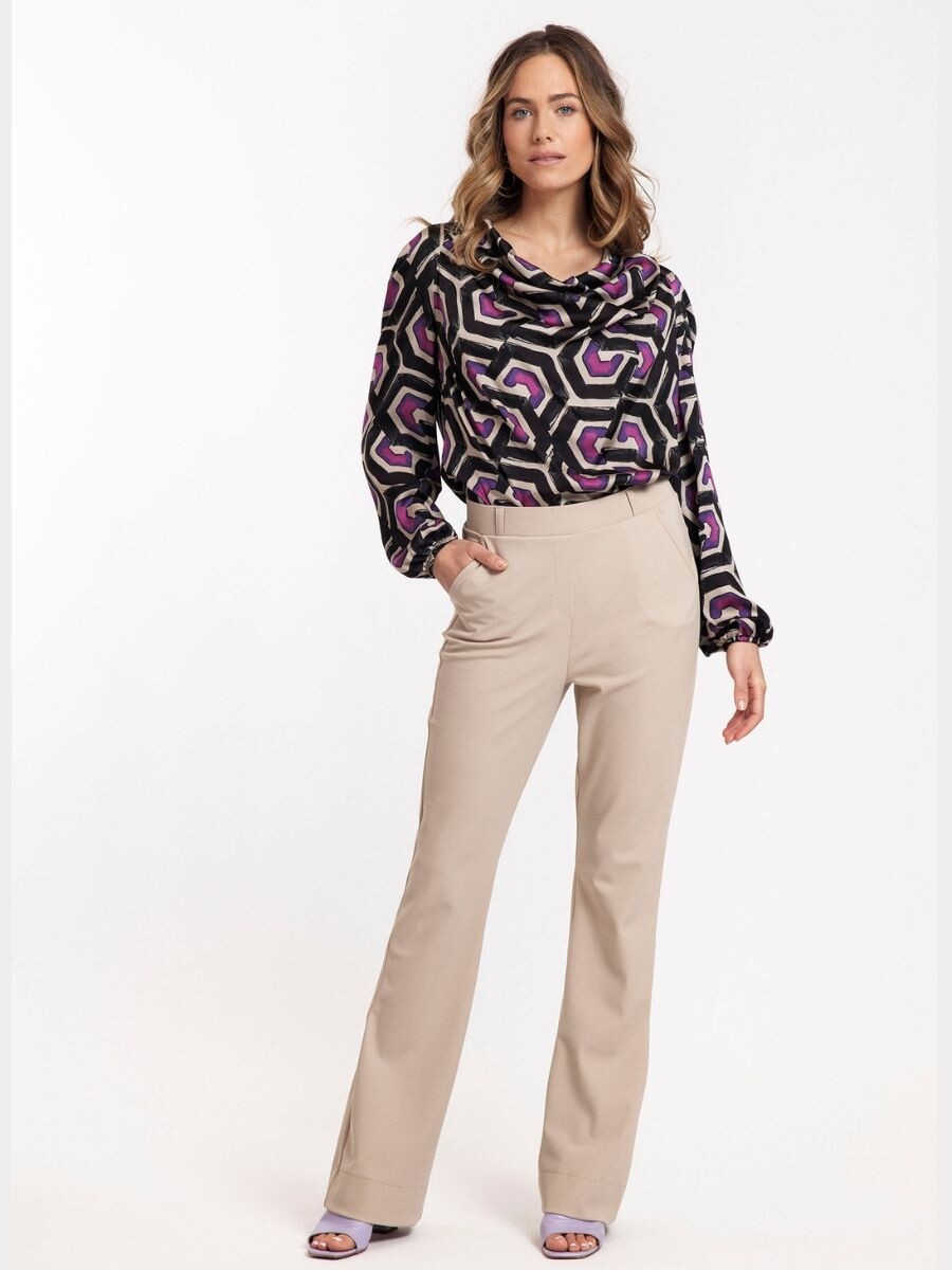FLAIR BONDED TROUSERS CAPPUCCINO | STUDIO ANNELOES