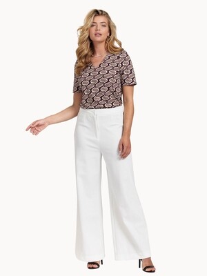 SALLY BONDED TROUSERS OFFWHITE | STUDIO ANNELOES