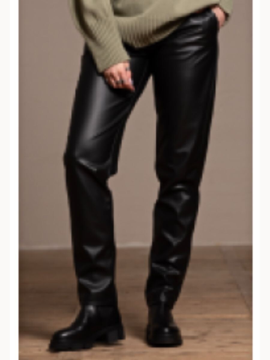 GLORY VEGAN LEATHER PANT BLACK | JUUL EN BELLE
