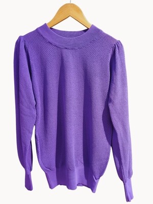 NADINE GRAIN KNITTED PULL MAUVE | ROOTZ69 PRIVATE LABEL