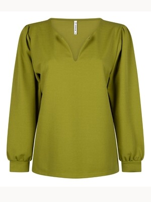 234 CREPE TOP PERCEY OLIVE | ZOSO