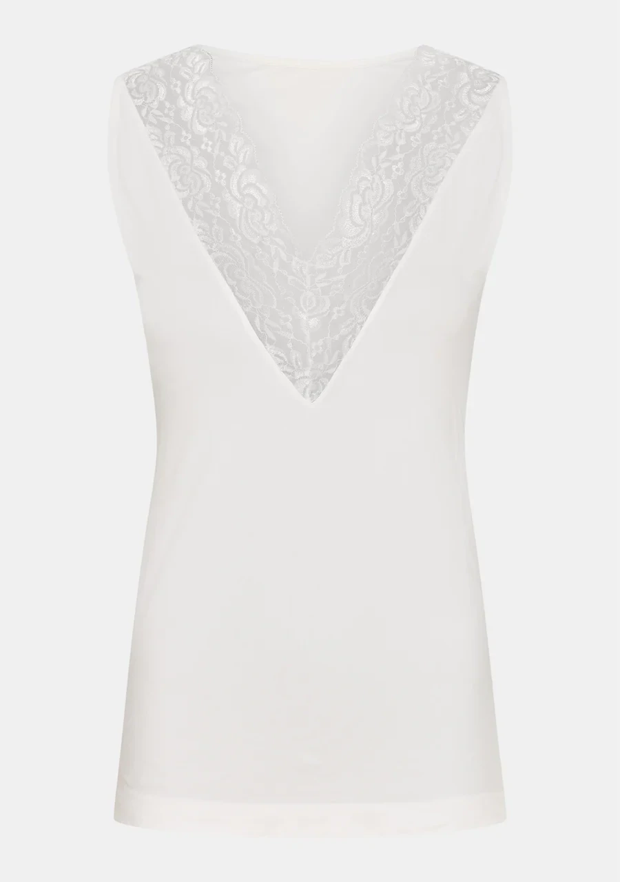 56721 NILLA V-NECK TOP BROKEN WHITE | ISAY 56721 NILLA V-NECK TOP BROKEN WHITE | ISAY