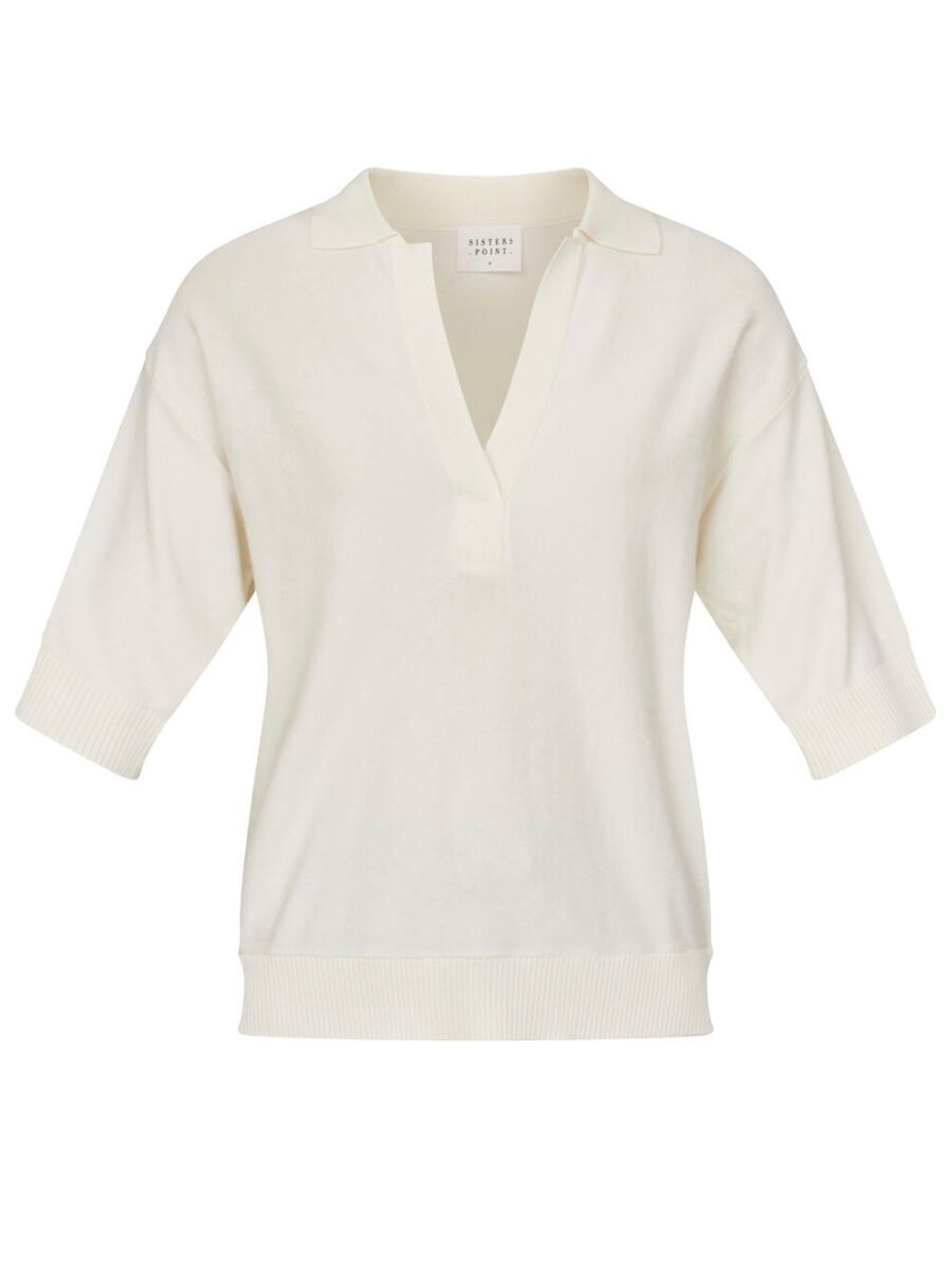 17248 HILVA POLO KNIT CREAM | SISTERS POINT