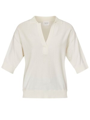 17248 HILVA POLO KNIT CREAM | SISTERS POINT