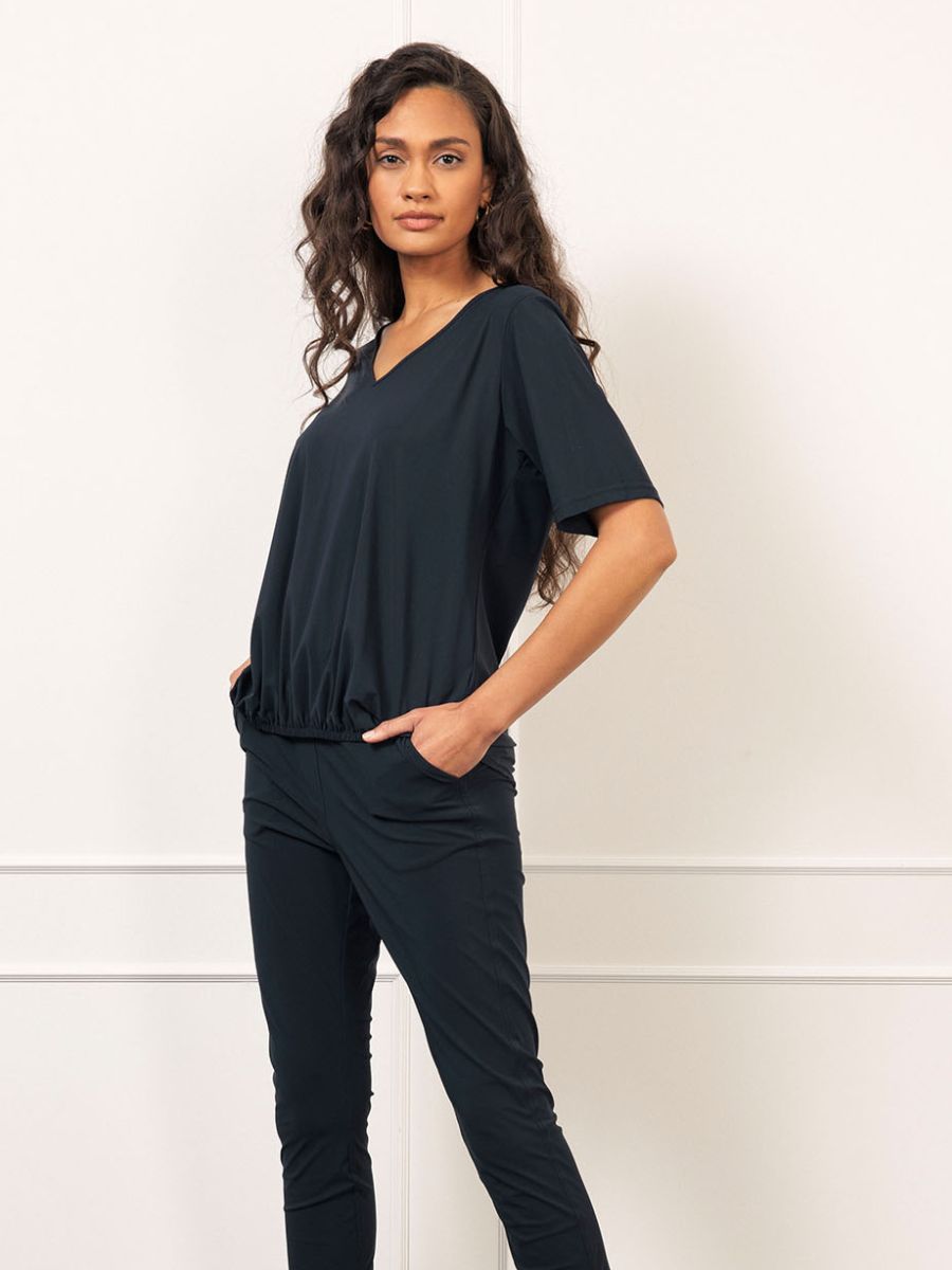 VICKY SHIRT DARK BLUE | STUDIO ANNELOES