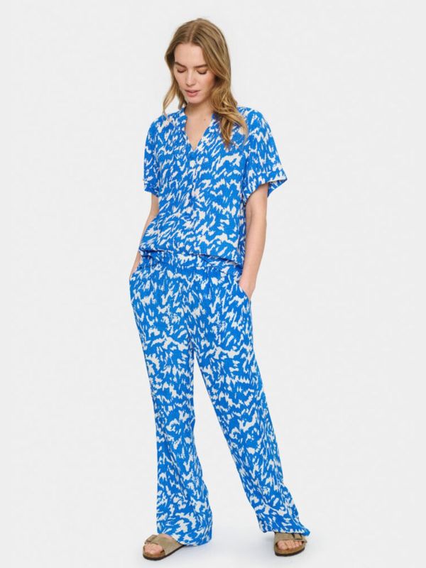 EIKO PANTS Surf Blue Nature Strokes | SAINT TROPEZ