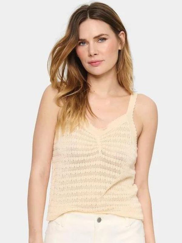 ELFRIDA KNIT TOP Ice | SAINT TROPEZ