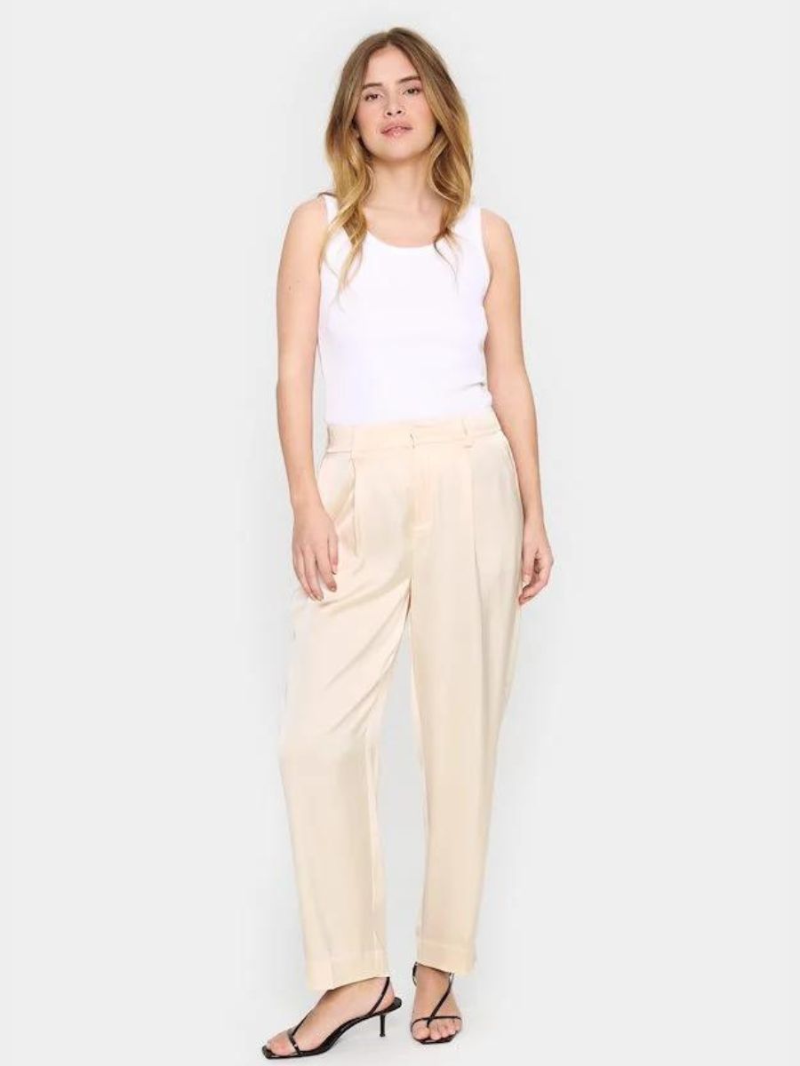 ERRI PANTS Pearled Ivory | SAINT TROPEZ