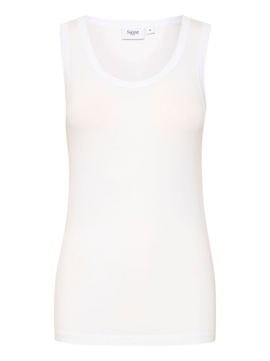 ADELIA TANK TOP Bright White | SAINT TROPEZ