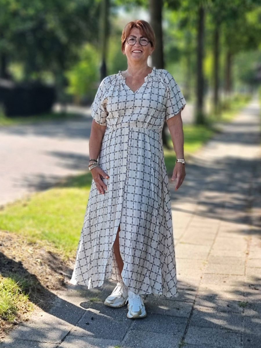 57418 GYTA NEW DRESS CREAMY DIAMOND ISAY