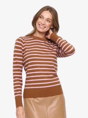 30513363 FIKAMSZ LS KNIT PULLOVER Nuthatch | SAINT TROPEZ