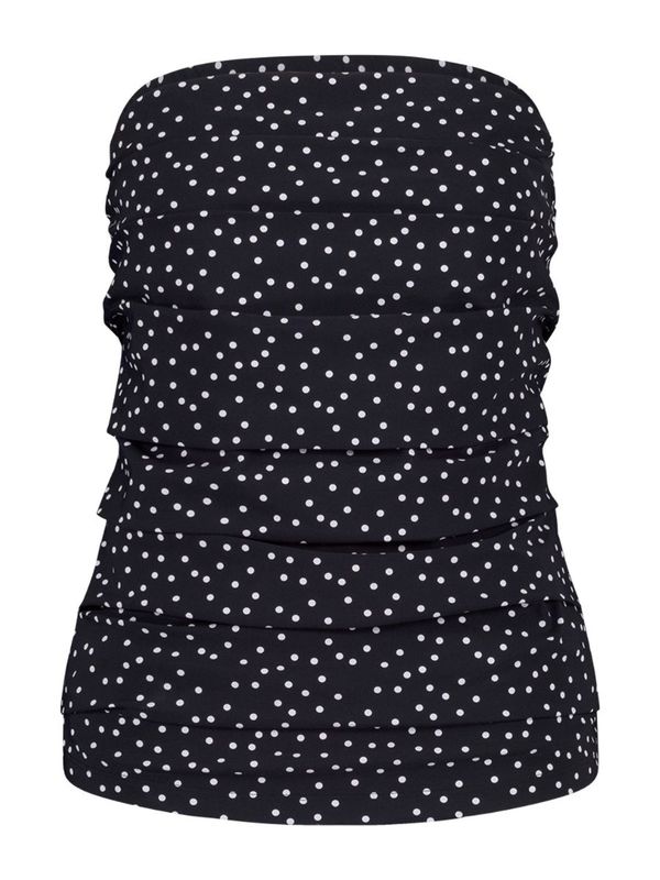 BANDEAU IRR DOT TOP black/off white | STUDIO ANNELOES