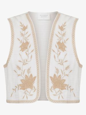 17435 URONA GILET WHITE/SAND | SISTERS POINT