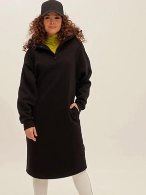 SWEATDRESS LONG BLACK | SNEAKERDRESSES SWEATDRESS LONG BLACK | SNEAKERDRESSES