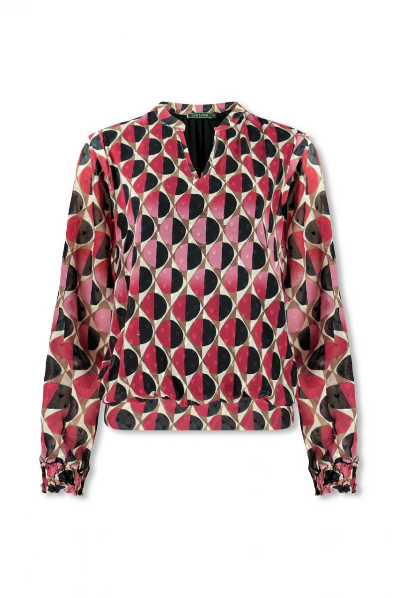 SEV TOP JACQUARD HALF CIRCLES | LIZZY & COCO
