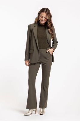 FLAIR BONDED TROUSERS NEW ARMY | STUDIO ANNELOES FLAIR BONDED TROUSERS NEW ARMY | STUDIO ANNELOES