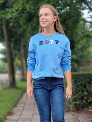 244 LIV SPORTY SWEATER BLUE ARTWORK | ZOSO