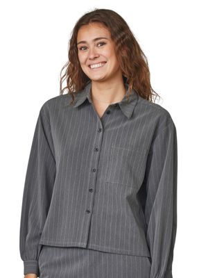 17183 VERINA BLOUSE SHIRT GREY PINSTRIPE \ SISTERS POINT