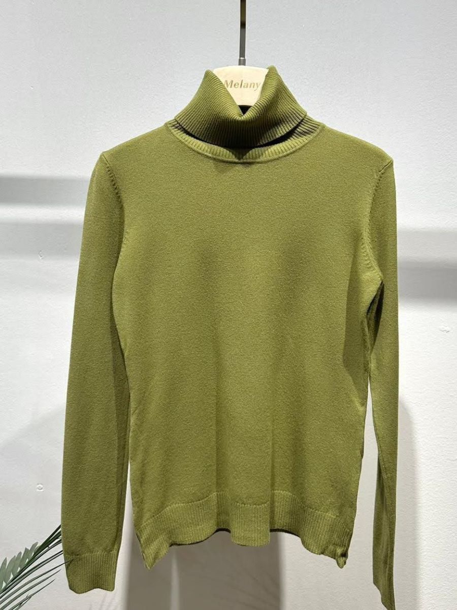 6001 SOFT KNIT COL PULLOVER VERDE MILITAIRE | INSPIRED BY ROOTZ69