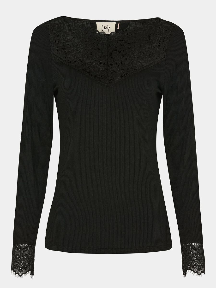 57454 DEE LACE TOP BLACK | ISAY