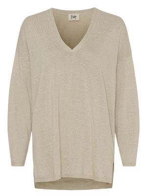 55924 VIANA KNIT PULLOVER CREAMW/GOLD METALLIC | ISAY 55924 VIANA KNIT PULLOVER CREAMW/GOLD METALLIC | ISAY