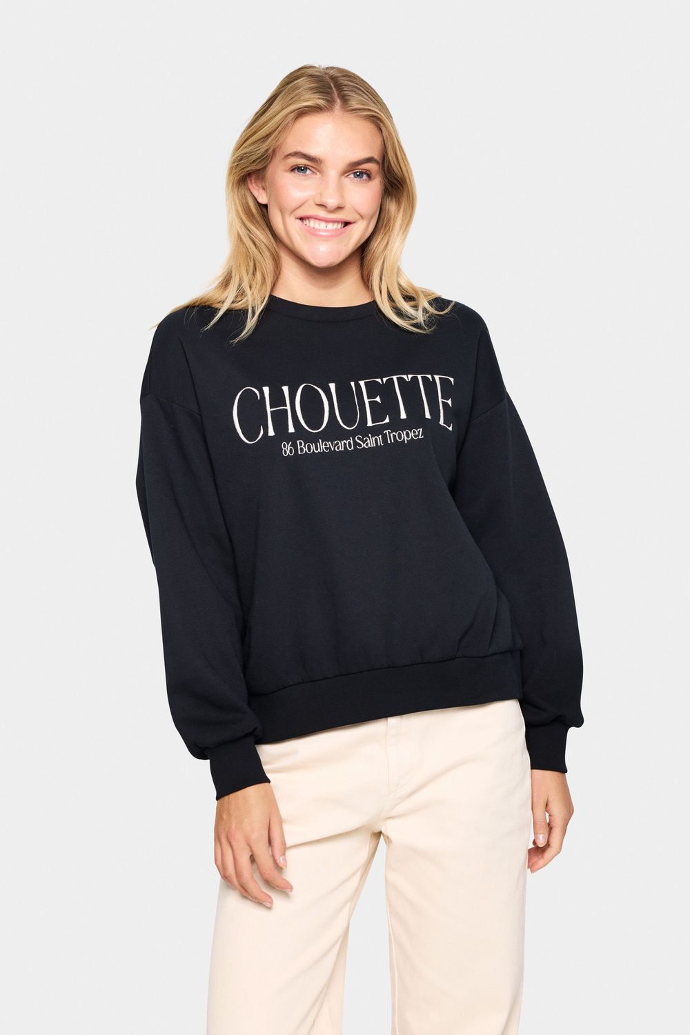 30513802 INEZ SWEATSHIRT BLACK | SAINT TROPEZ