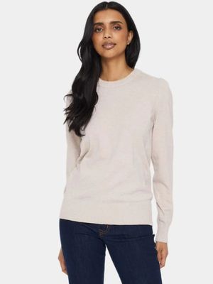30511753 MILA KNIT PULLOVER MORN MELANGE | SAINT TROPEZ 30511753 MILA KNIT PULLOVER MORN MELANGE | SAINT TROPEZ