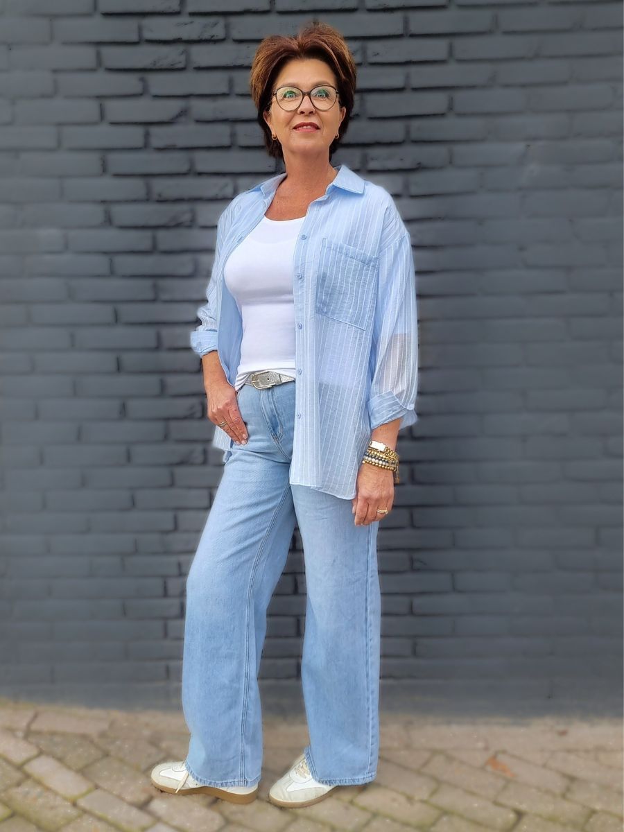BELLA JEANS WIDE LEG BLEACH | IL DOLCE