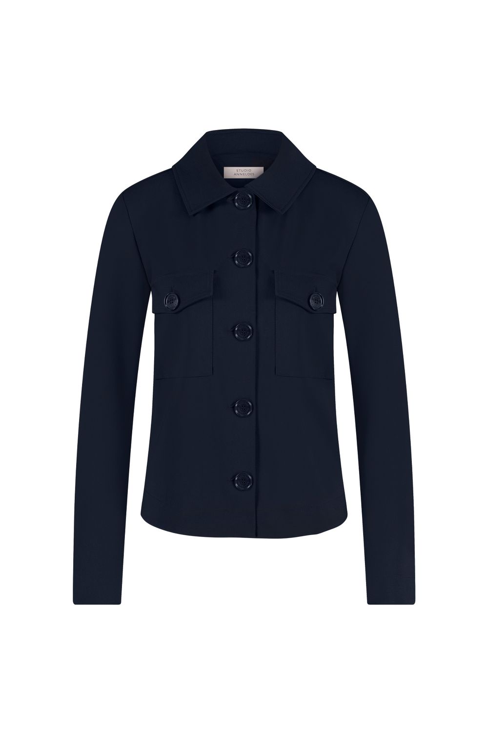CLAIRE BONDED JACKET BLACK | STUDIO ANNELOES
