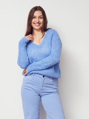 57328 Cosima knit pullover sky blue | Isay 57328 Cosima knit pullover sky blue | Isay