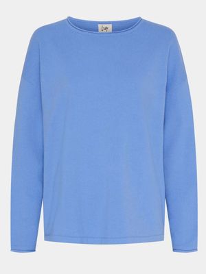 56368 Frigga knit pullover sky blue | Isay
