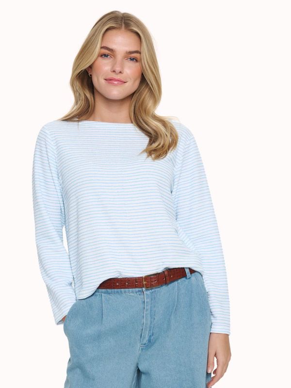 Jara shirt Airy Blue Ice Stripe | Saint Tropez Jara shirt Airy Blue Ice Stripe | Saint Tropez