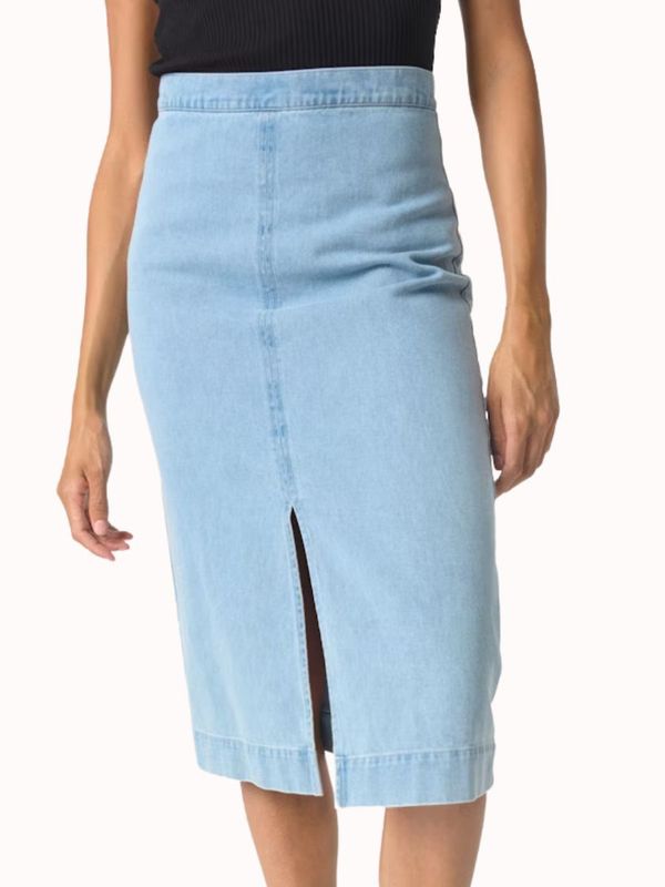 Annabeth skirt Light Blue Denim | Soaked in Luxury