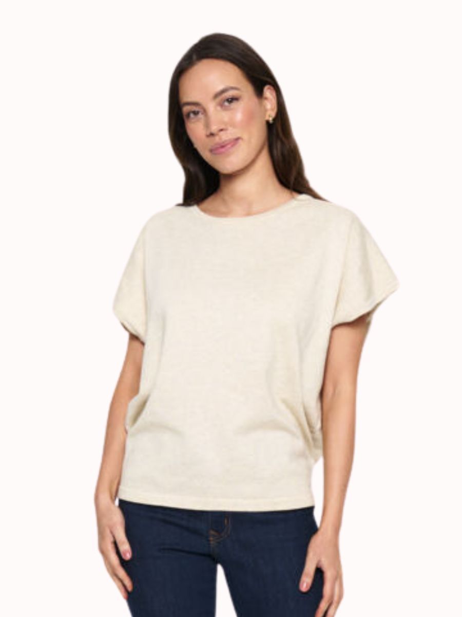 Mila knit pullover Jojoba Melange | Saint Tropez Mila knit pullover Jojoba Melange | Saint Tropez