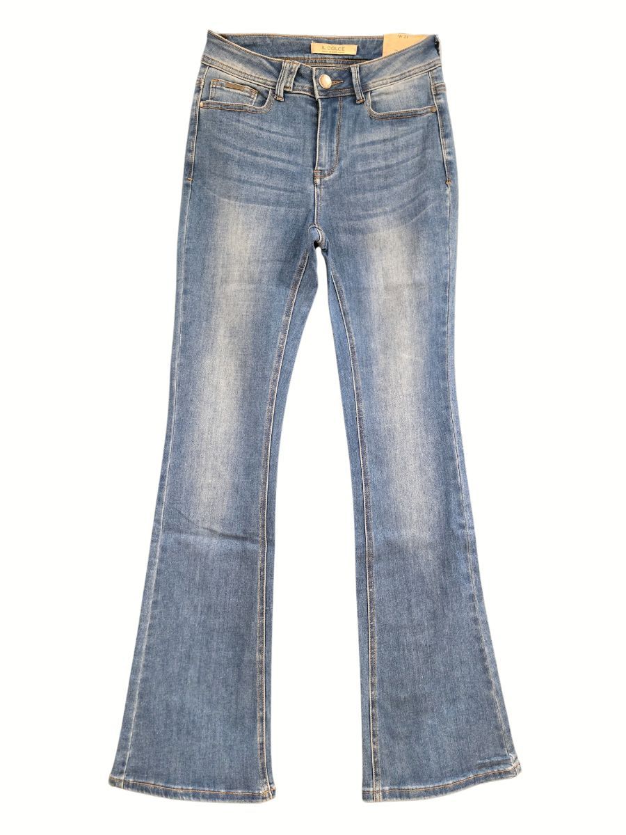 M-0994 SYLVIE FLAIR JEANS MED BLUE | IL DOLCE M-0994 SYLVIE FLAIR JEANS MED BLUE | IL DOLCE