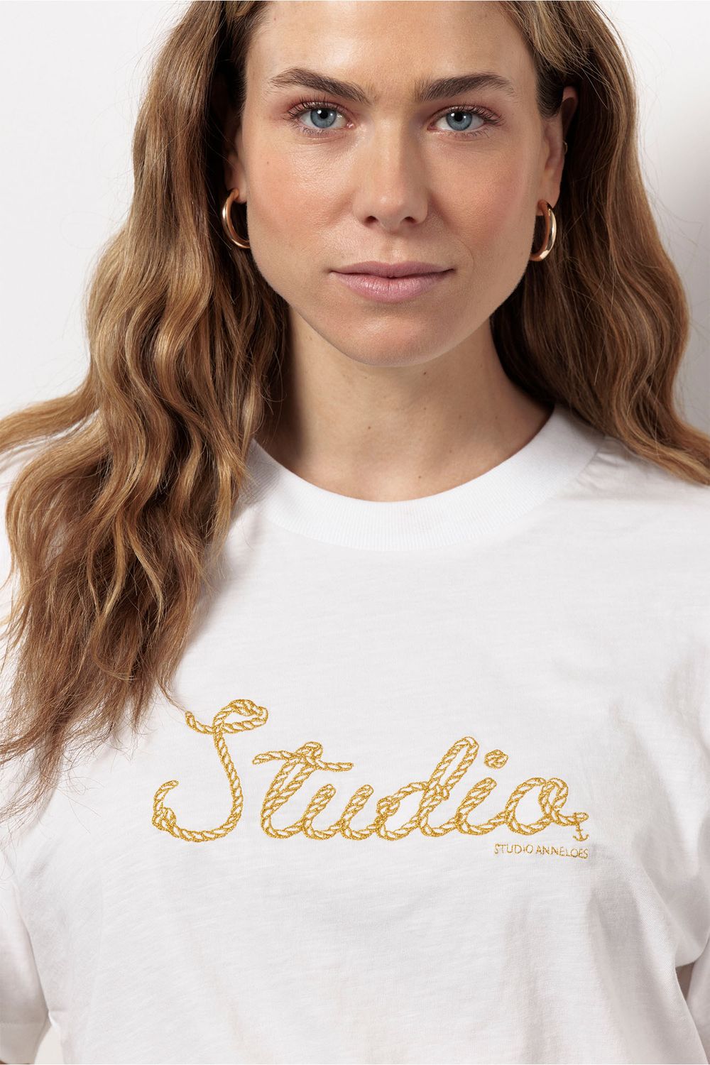 Klaske rope shirt off white | Studio Anneloes Klaske rope shirt off white | Studio Anneloes