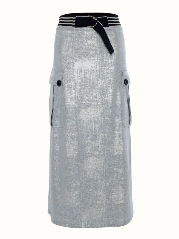 Cargo skirt silver | Zip73