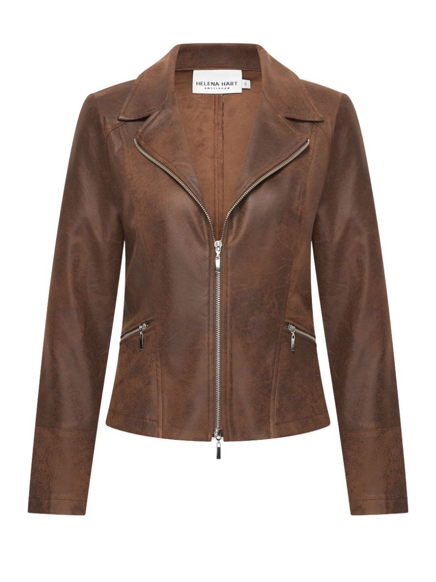 Zipper bicker jacket mousse | Helena Hart