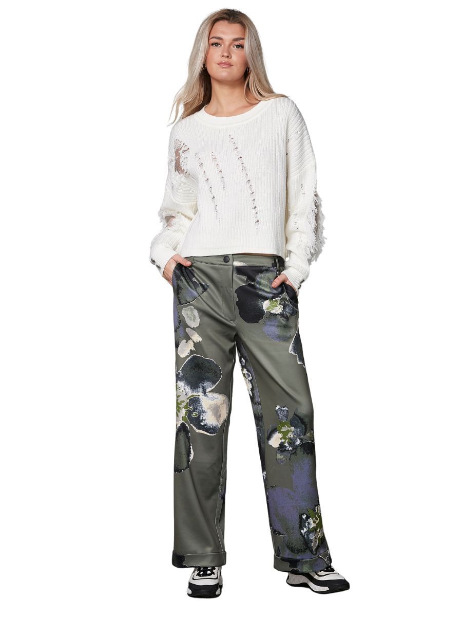 YOKO TROUSERS OLIVE MIX | NU DENMARK YOKO TROUSERS OLIVE MIX | NU DENMARK