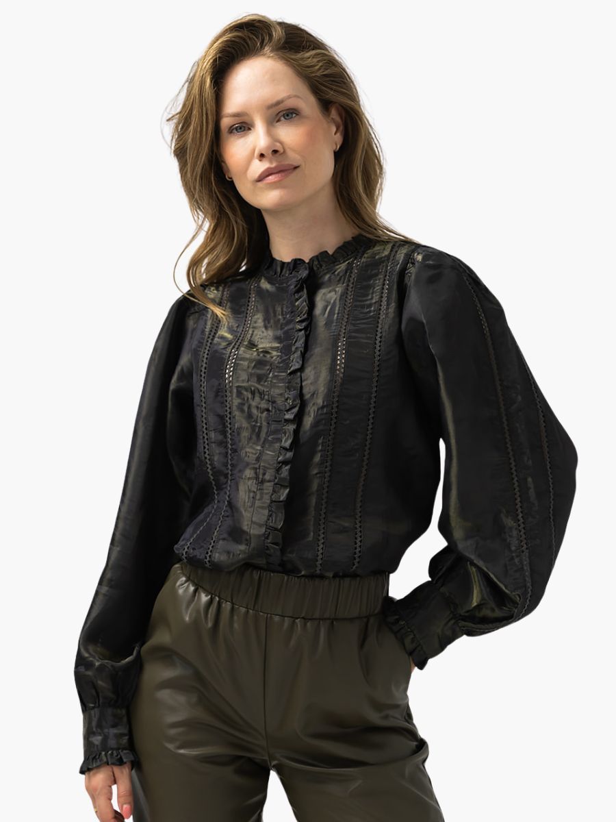 Albertine blouse khaki | Label Dot Albertine blouse khaki | Label Dot