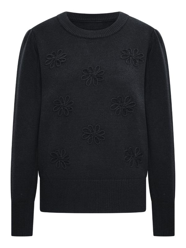Luca Flower Trui black | Rootz69 private label Luca Flower Trui black | Rootz69 private label