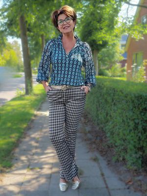 40045 EVA FLARE PANTS WICK BLUE | TESSA KOOPS 40045 EVA FLARE PANTS WICK BLUE | TESSA KOOPS
