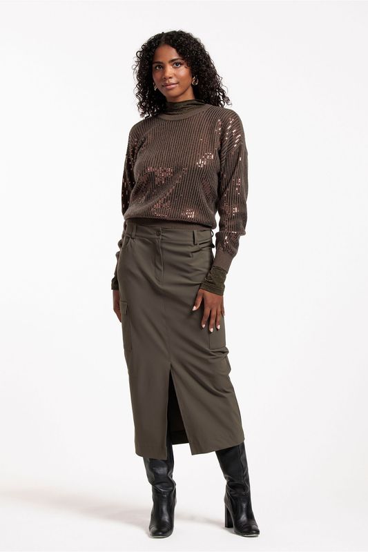 NADIA CARGO SKIRT NEW ARMY | STUDIO ANNELOES