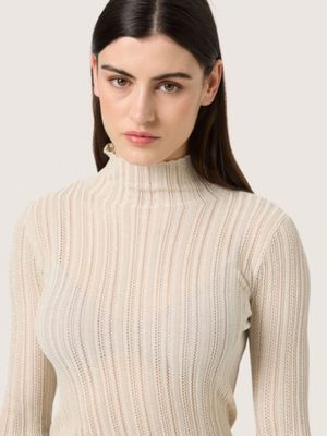 30407775 LAISA PULLOVER KNIT Silver | SOAKED IN LUXURY 30407775 LAISA PULLOVER KNIT Silver | SOAKED IN LUXURY