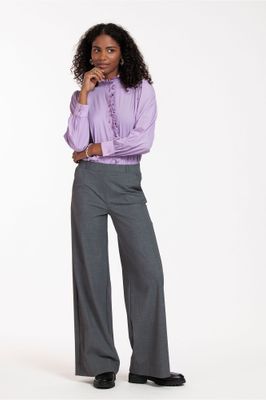 12118 LUZ TROUSERS grey melange | STUDIO ANNELOES 12118 LUZ TROUSERS grey melange | STUDIO ANNELOES