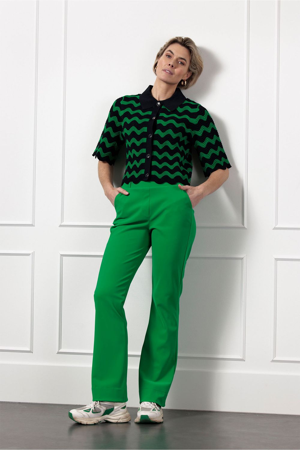 12576 JACY AJOUR PULLOVER DARK BLUE/CLOVER GREEN | STUDIO ANNELOES 12576 JACY AJOUR PULLOVER DARK BLUE/CLOVER GREEN | STUDIO ANNELOES