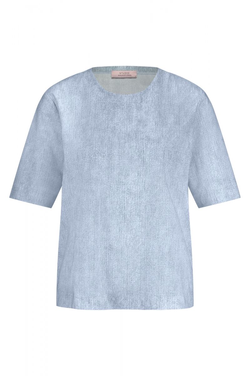 12649 Jamie tee denim light | Studio Anneloes 12649 Jamie tee denim light | Studio Anneloes