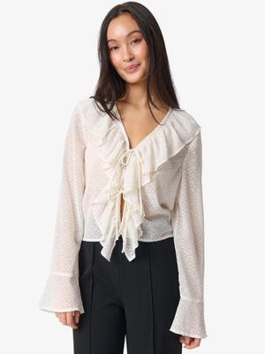 Cammelie blouse Whisper White | Soaked in Luxury