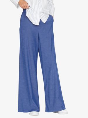 Nyla pants denim blue | Sisters point Nyla pants denim blue | Sisters point